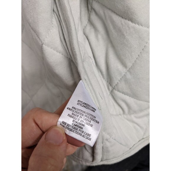 Z Supply Maya Camo Quilted Jacket Dusty Sage Soft Snap Down Pockets NWT - Picture 4 of 6